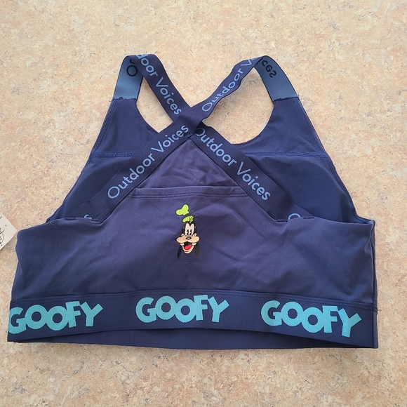 NWT Disney X Outdoor Voices Goofy Sports Bra in Size Large - Picture 5 of 9